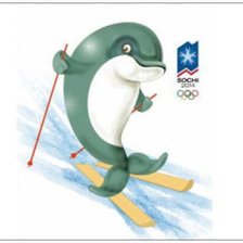 Схема вышивки «дельфинчик»