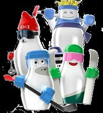 Схема вышивки «олимпийские снеговички»