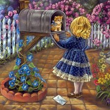 Схема вышивки «Почта»