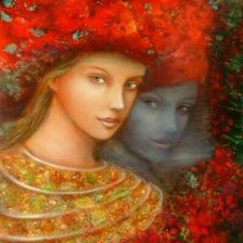 Схема вышивки «двойник»