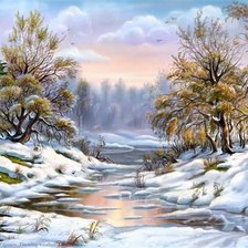 Схема вышивки «Зима»