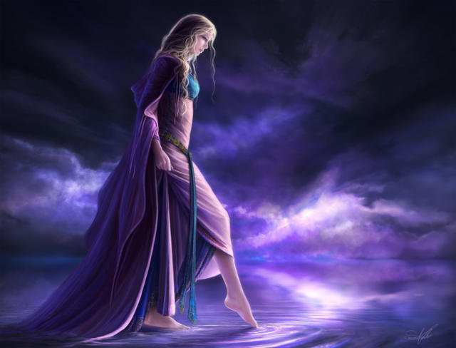 идущая по облаках - девушки - оригинал