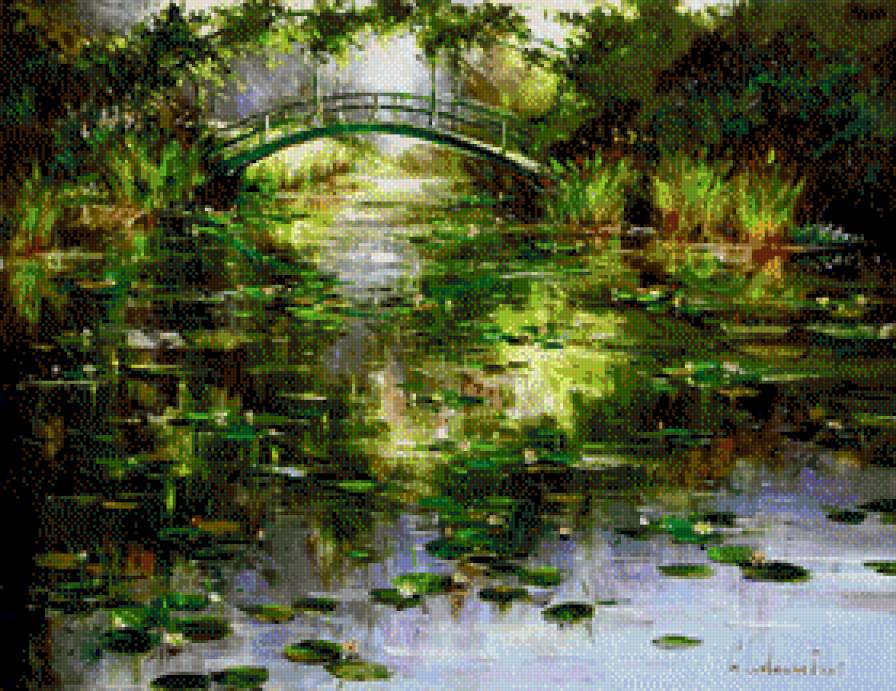 Goloubetski Gleb-Most - ziwopis, park, pejzaz, most - предпросмотр