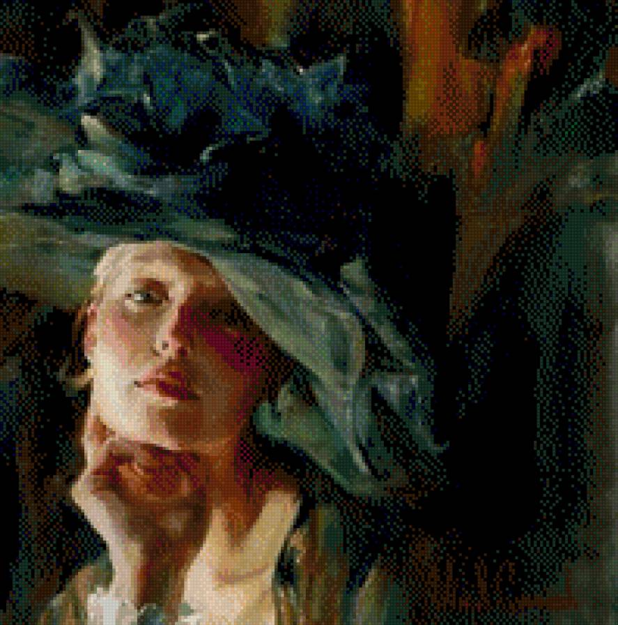 kobieta w kapeluszu - предпросмотр