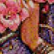 Предпросмотр схемы вышивки «Девушка в цветах» (№576460)