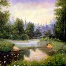 Схема вышивки «утро»