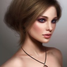 Схема вышивки «Милая девушка»