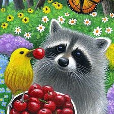 Схема вышивки «Енотик»