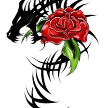 Схема вышивки «дракон»