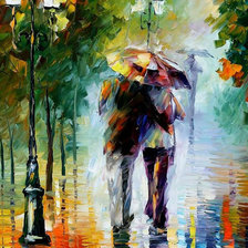 Схема вышивки «двое под зонтом»