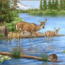 Схема вышивки «Пейзаж»