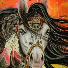 Схема вышивки «лошадь»