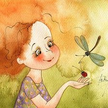 Схема вышивки «стрекозка»