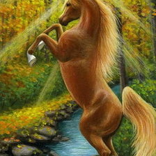 Схема вышивки «конь»