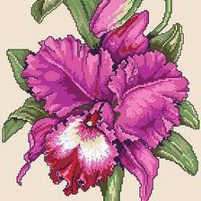 Схема вышивки «орхидея»