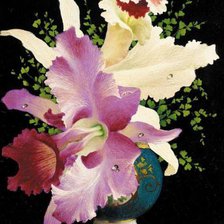 Схема вышивки «орхидея»