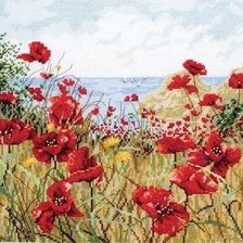 Схема вышивки «маки»