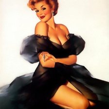 Схема вышивки «Девушка»