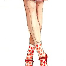 Схема вышивки «Девушка»