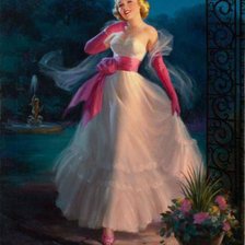 Схема вышивки «ретро»