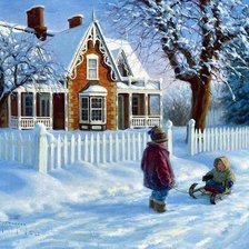 Схема вышивки «Зимушка-зима»