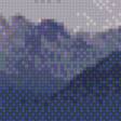 Предпросмотр схемы вышивки «Сумерки в горах» (№577441)