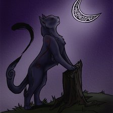 Схема вышивки «кот»