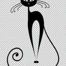 Схема вышивки «кошка»