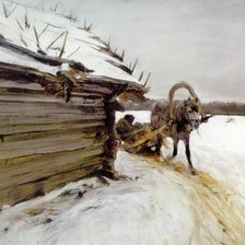 Схема вышивки «Зимой.Серов»