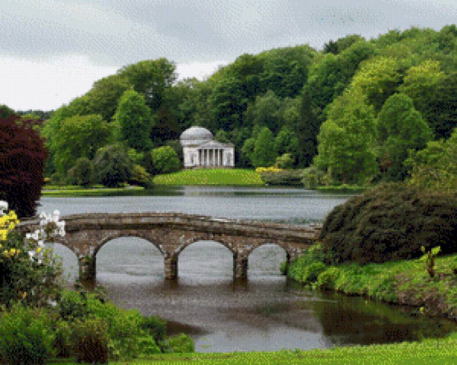 пейзаж - природа, мост, вода, пейзаж - предпросмотр