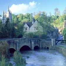 Схема вышивки «городок»