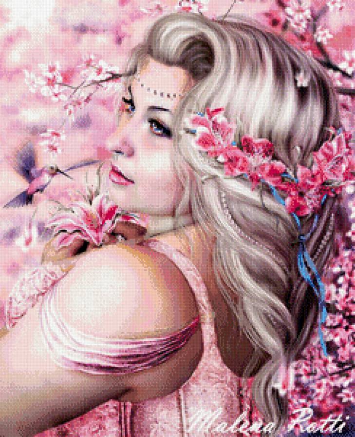 Богиня Флора - богиня, красавица, девушка, дама, фэнтези - предпросмотр