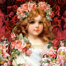 Схема вышивки «Девочка в веночке»