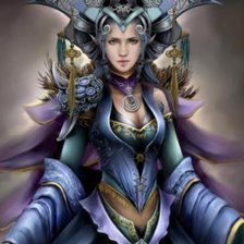 Схема вышивки «девушка фэнтези»