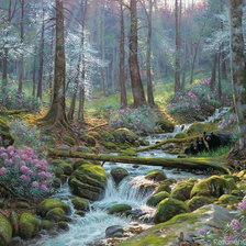 Схема вышивки «Ручей»