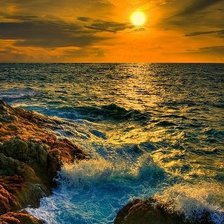 Схема вышивки «Волны»