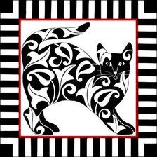 Схема вышивки «Подушка "Кошечка"»