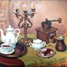 Схема вышивки «Кофейный натюрморт»
