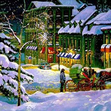 Схема вышивки «зимой»