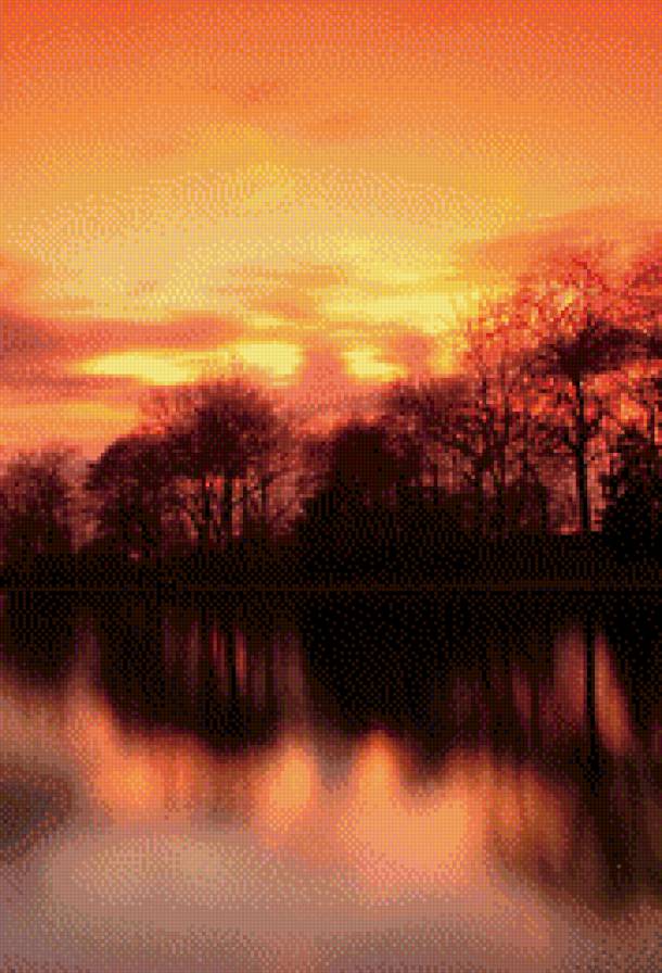 закат - закат, пейзаж, природа - предпросмотр