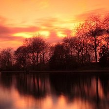 Схема вышивки «закат»