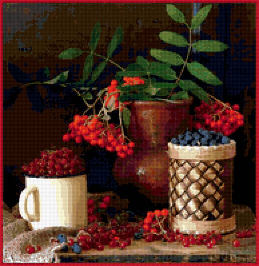 ягоды - натюрморты - предпросмотр