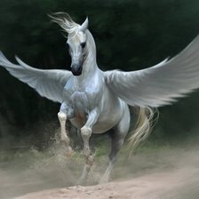 Схема вышивки «пегас»