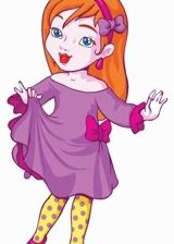 Схема вышивки «девочка»