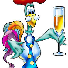 Схема вышивки «год петуха»