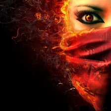 Схема вышивки «Взгляд»