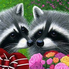 Схема вышивки «Енотики»