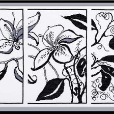 Схема вышивки «Цветы.Триптих»