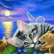 Схема вышивки «Кошки-мышки»