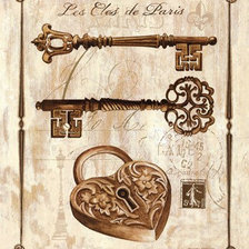 Схема вышивки «Стив Хенкс. Винтажные ключики»